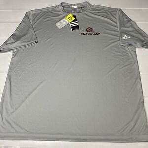 Adidas Mens Sz XL Hold‎ The Rope Performance Climalite T-Shirt Moisture Wicking
